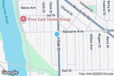 Map image of the property - 824 Oak St