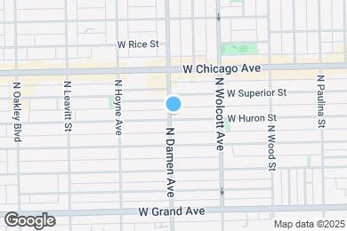 Map image of the property - 705 N Damen Ave