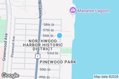 Map image of the property - 5607 N Flagler Dr