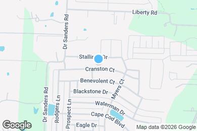 Map image of the property - 9109 Cranston Ct