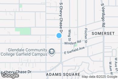 Map image of the property - 739 S Chevy Chase Dr