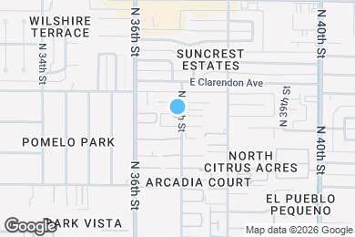 Map image of the property - 3626 N 37th St