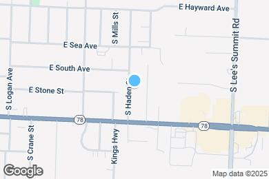 Map image of the property - 1123 S Haden St