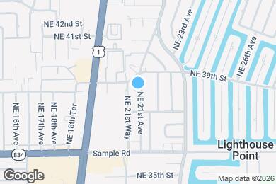 Map image of the property - 3851 NE 21st Ave