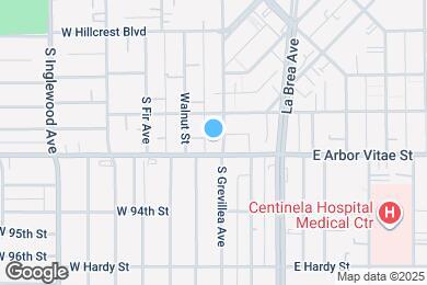 Map image of the property - 821 S Grevillea Ave