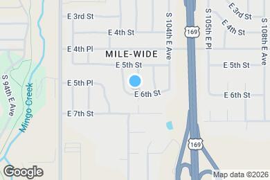 Map image of the property - 536 S 102nd E Ave