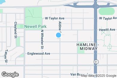 Map image of the property - 1701 Hubbard Ave