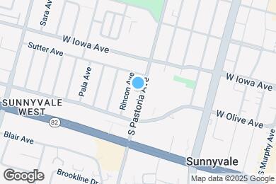 Map image of the property - 437 S Pastoria Ave