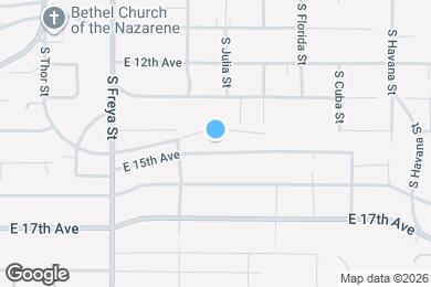 Map image of the property - 3823 E 15th Ave