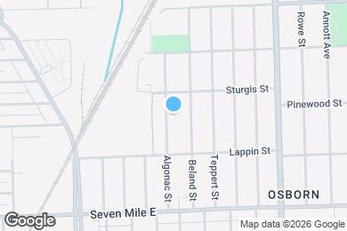 Map image of the property - 19394 Algonac St