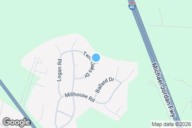 Map image of the property - 20 Twin Oaks Dr