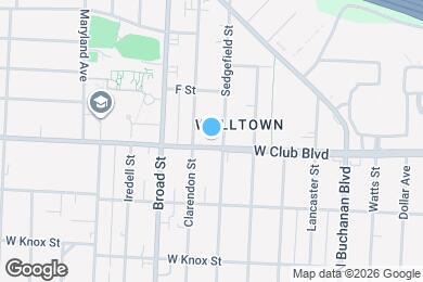 Map image of the property - 1604 W Club Blvd