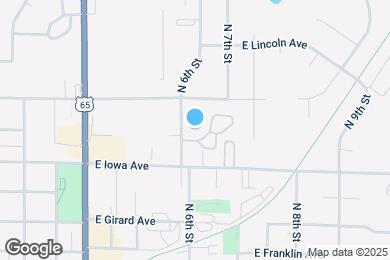 Map image of the property - 1100 N 6th St