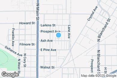 Map image of the property - 214 Ash Ave