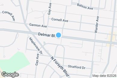 Map image of the property - 8008 Delmar Blvd