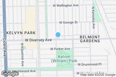 Map image of the property - 4456 W Diversey Ave