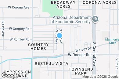 Map image of the property - 4854 S 4th Ave