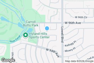 Map image of the property - 3760 W 95th Pl