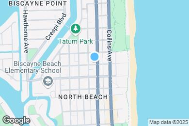 Map image of the property - 7800 Collins Ave