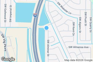 Map image of the property - 2138 SW Alminar St