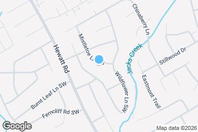 Map image of the property - 2543 Mistletoe Ln SW