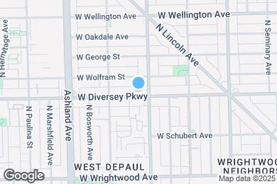 Map image of the property - 1412 W Diversey Pky