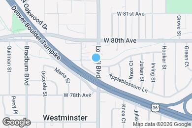 Map image of the property - 7903 Lowell Blvd
