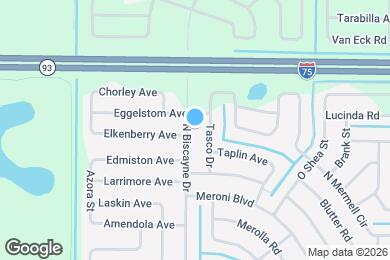Map image of the property - 4448 N Biscayne Dr