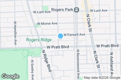 Map image of the property - 6821 N Wolcott Ave