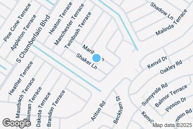 Map image of the property - 1342 Shaker Ln