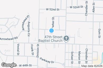 Map image of the property - 1301 W 48th St