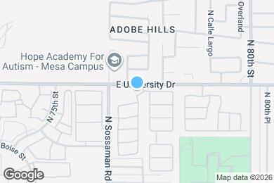 Map image of the property - 7660 E Baltimore St