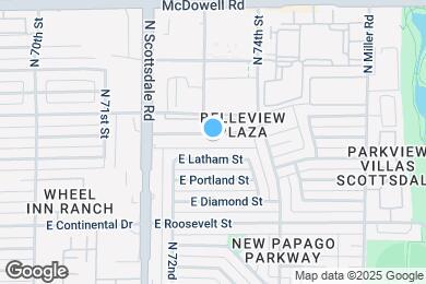 Map image of the property - 7301 E Belleview St
