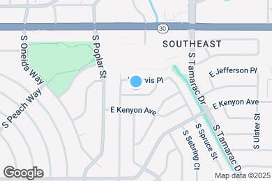Map image of the property - 7453 E Jefferson Dr