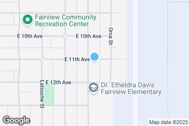 Map image of the property - 1404 E 11th Ave