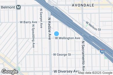 Map image of the property - 3139 W Wellington Ave