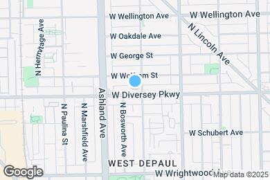 Map image of the property - 1508 W Diversey Pky