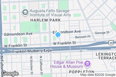 Map image of the property - 516 N Carrollton Ave