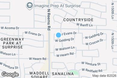 Map image of the property - 15434 W Gelding Dr