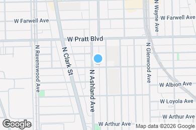 Map image of the property - 1551 W North Shore Ave