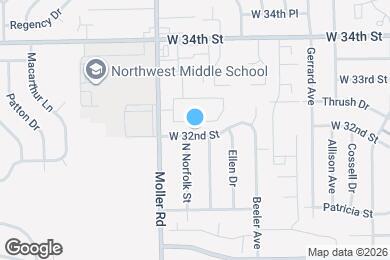 Map image of the property - 5402 W 32nd St
