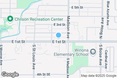 Map image of the property - 1317 E 1st St