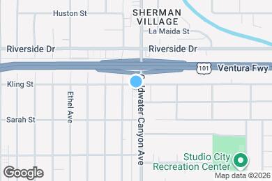 Map image of the property - 4653 Coldwater Canyon Ave