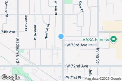 Map image of the property - 7349 Lowell Blvd
