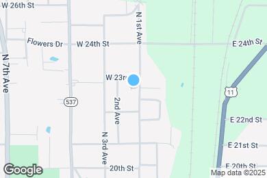 Map image of the property - 2232 N 1st Ave