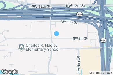 Map image of the property - 8177 NW 8th St