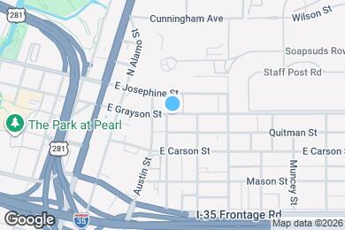 Map image of the property - 710 E Grayson St
