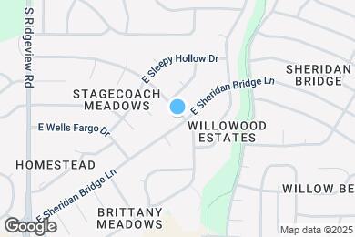 Map image of the property - 1654 E Sheridan Bridge Ln