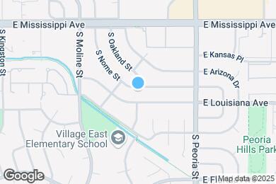 Map image of the property - 11958 E Arizona Ave