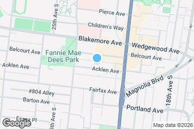 Map image of the property - 2122 Acklen Ave